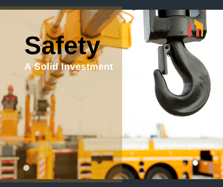 Safety a Solid Investment - mobile crane and hook