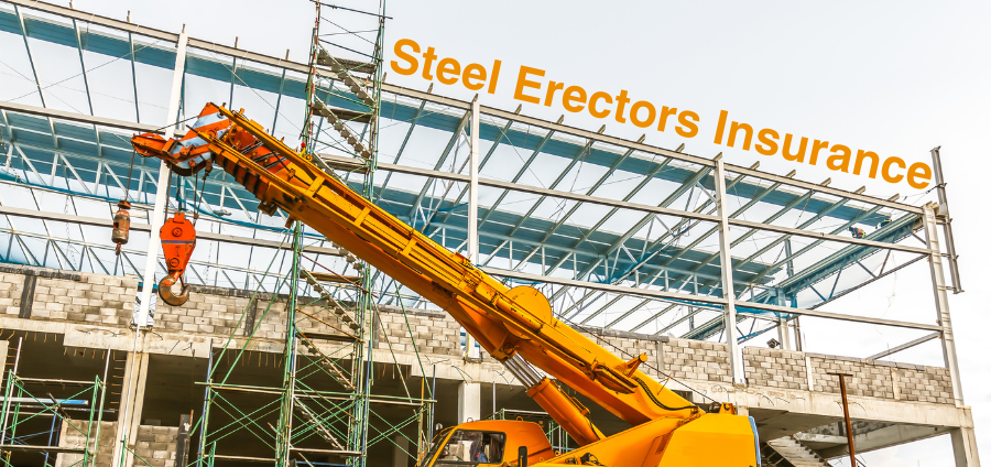 Steel Erectors - building frame and mobile crane